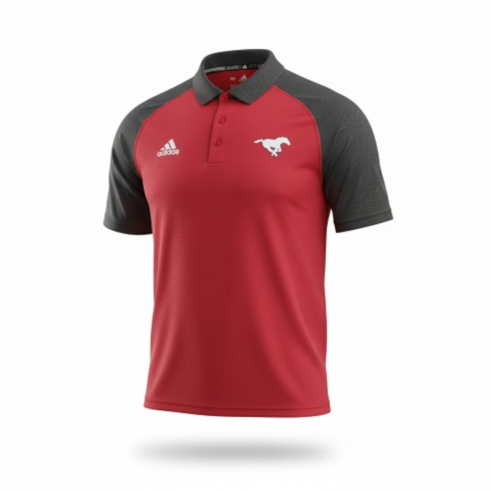 Adidas Men's Polo Shirt in Red and Black